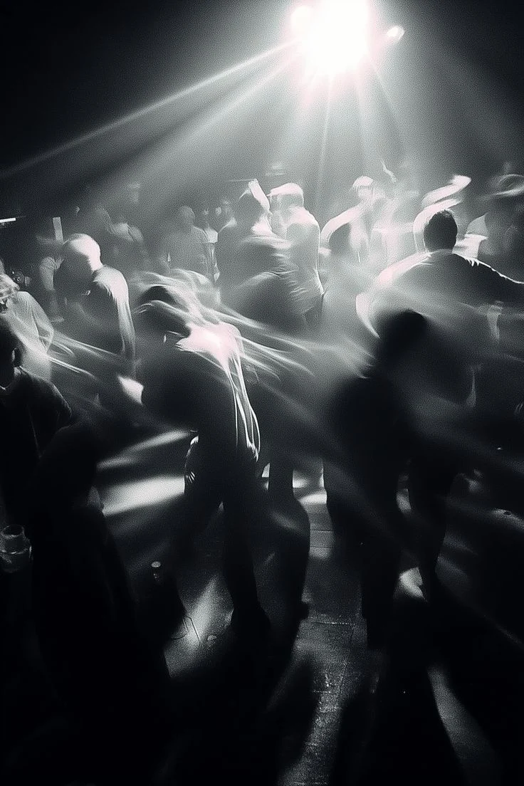 Guest walking through an immersive event installation